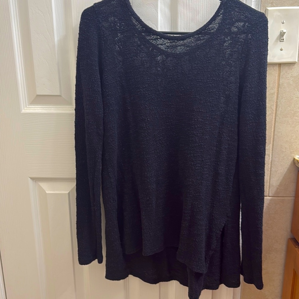 American Eagle Black Long Sleeve Top - Size Small